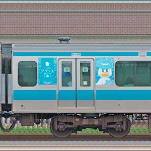 JR東日本E233系1000番台モハE232-1051ポケモンラッピング（クワッス）