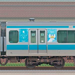 JR東日本E233系1000番台モハE232-1251ポケモンラッピング（クワッス）