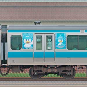 JR東日本E233系1000番台モハE232-1451ポケモンラッピング（クワッス）