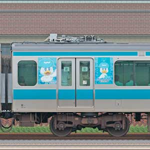 JR東日本E233系1000番台モハE233-1051ポケモンラッピング（クワッス）