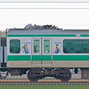 JR東日本E233系7000番台モハE233-7028「乃木坂46『国消国産』ラッピング電車」