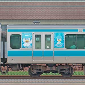 JR東日本E233系1000番台サハE233-1251ポケモンラッピング（クワッス）