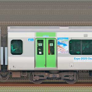 JR東日本E235系サハE235-17「大阪・関西万博山手線ADトレイン」