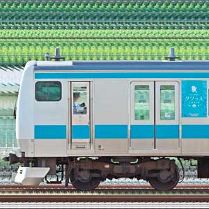 JR東日本 京浜東北線・根岸線 E233系1000番台サイ151編成ポケモンラッピング（クワッス）（海側）