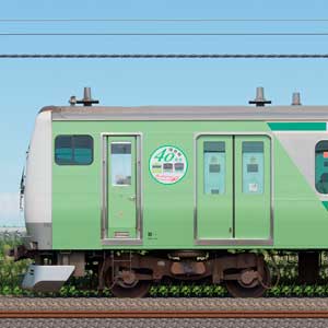 JR東日本 埼京線 E233系7000番台ハエ117編成「埼京線開業40周年記念ラッピング列車」(海側)