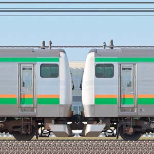 JR東日本 国府津車両センター E233系3000番台E-03編成＋E-55編成（線路設備モニタリング装置搭載編成）（海側）