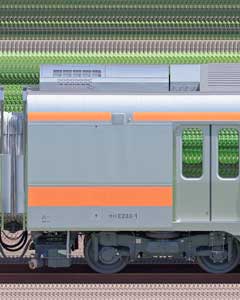 JR東日本 中央快速線 E233系H57編成（グリーン車連結・8両編成試運転・海側）