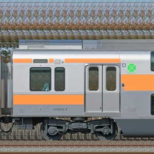 JR東日本 中央快速線 E233系T24編成（グリーン車連結・山側）