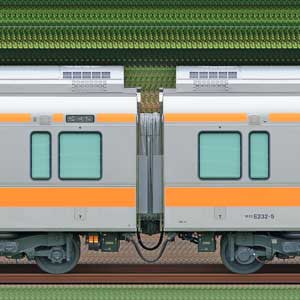 JR東日本 中央快速線 E233系H53編成（グリーン車4両連結試運転・海側）