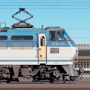 JR貨物EF66 132+コキ100系「福山レールエクスプレス」（54列車）