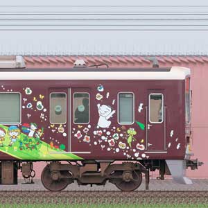 阪急1300系「SDGsトレイン 未来のゆめ・まち号」（2024年）C#1408