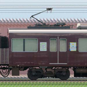 阪急1300系「カーボンニュートラル運行」ラッピングC#1854