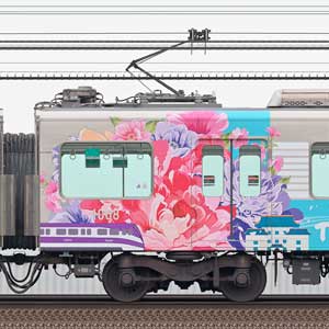 阪神1000系「阪神電車×桃園メトロ連携記念ラッピング列車」1008
