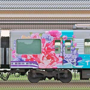 阪神1000系「阪神電車×桃園メトロ連携記念ラッピング列車」1108