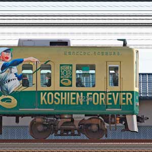 阪神8000系「阪神甲子園球場100周年記念 ラッピングトレイン」8220