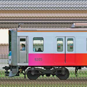 阪神9000系9205編成「“たいせつ”がギュッと。」ラッピングトレイン（山側）