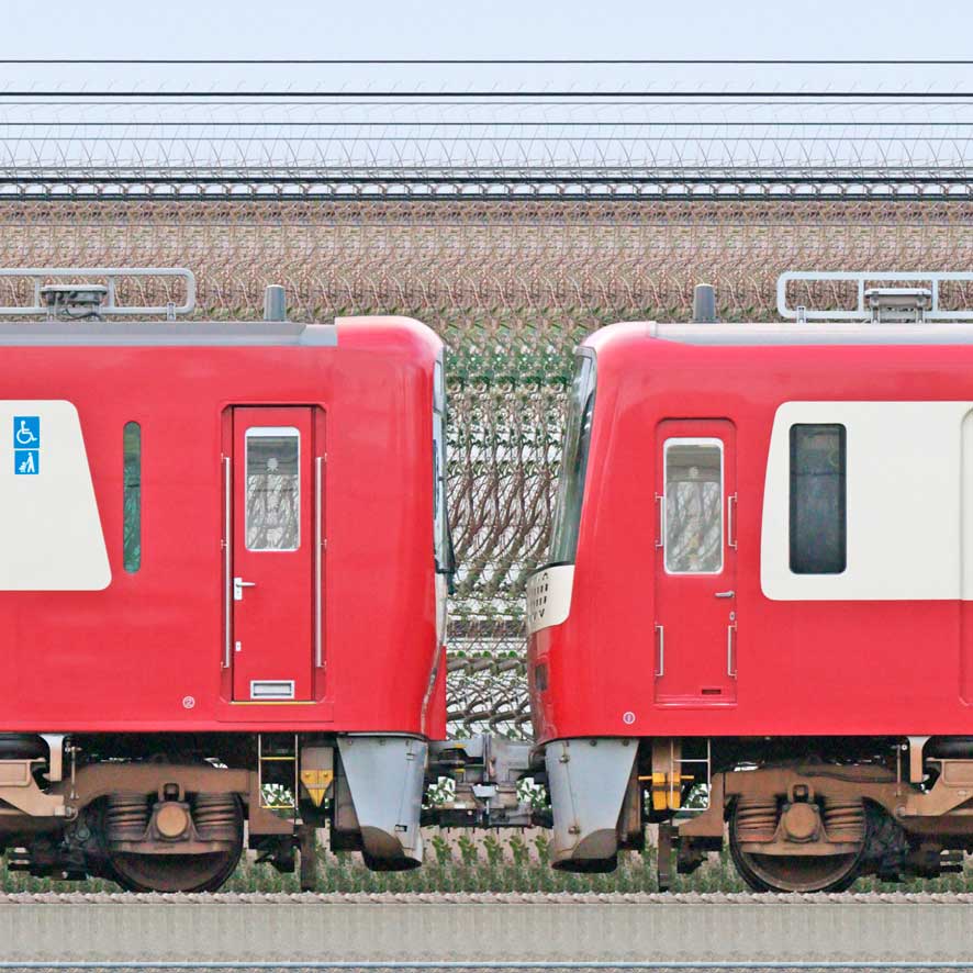 京急電鉄 新1000形（21次車）「Le Ciel」1893編成＋（4次車）1433編成（海側）