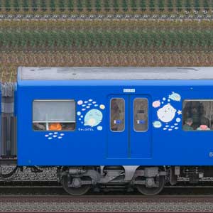 京急電鉄 600形デハ606-7「京急ブルースカイトレイン 空と海すいすい号」