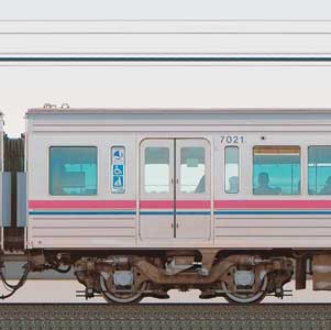 京王7000系デハ7021