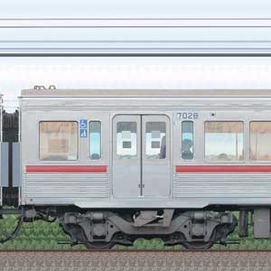京王7000系（復刻塗装車両）デハ7028