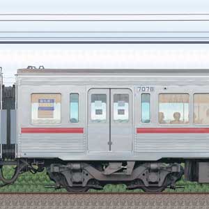 京王7000系（復刻塗装車両）デハ7078