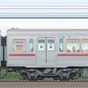 京王7000系（復刻塗装車両）デハ7128