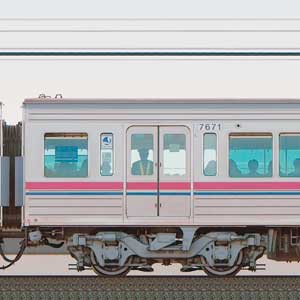 京王7000系サハ7671