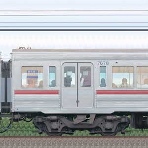 京王7000系（復刻塗装車両）サハ7678