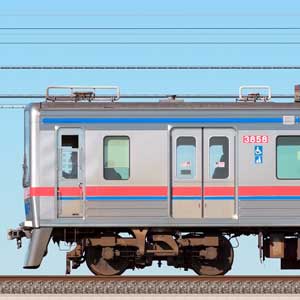 京成3700形（8次車）3858編成（海側）