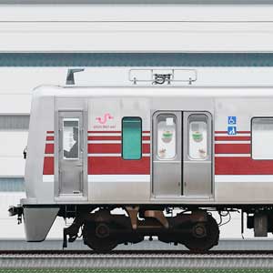 新京成N800形N818編成(マルーン・海側)