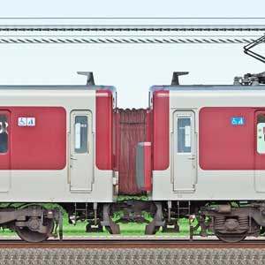 近鉄1620系VG24・1624編成+1422系VW22・1422編成(北側)