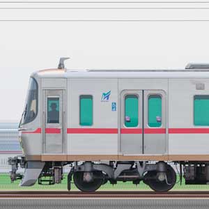 名鉄3300系（3次車）3306編成（山側）