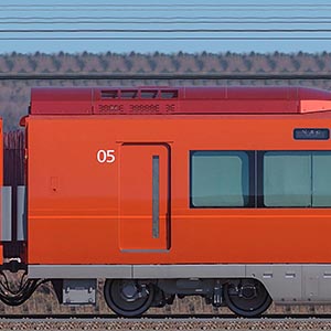 小田急70000形ロマンスカー「GSE」デハ70101（試運転時）