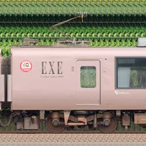 小田急30000形ロマンスカー「EXE」30255×6(箱根そば60周年記念マーク・山側)