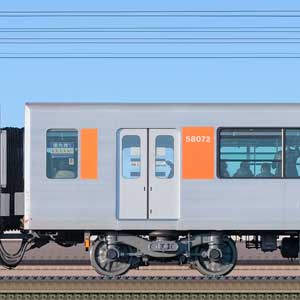東武50070型｜RailFile.jp｜鉄道車両サイドビューの図鑑