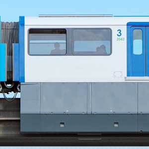 東京モノレール2000形2043