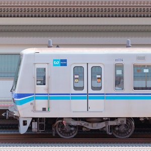 東京メトロ05系05-114編成（ワイドドア試作車）（深川検車区第14編成／山側）