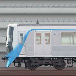 東急3000系リニュアル車3112編成(山側)