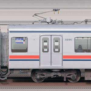 東急3000系デハ3206