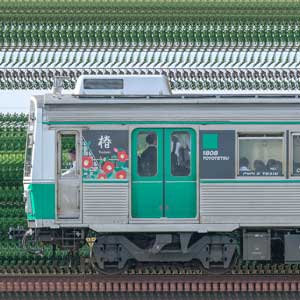 鉄道バラ文字 豊橋鉄道1800系1801編成「ばら号」（奇数側）｜RailFile.jp