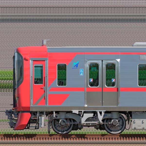 名鉄9100系（5次車）9122編成（海側）