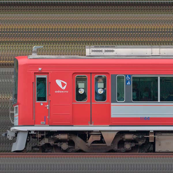 小田急電鉄1000形1066×4「アレグラ号」カラー（海側）